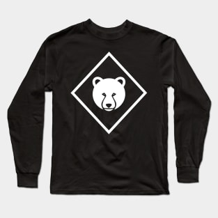 Bear Head – Papa & Mama Bear – Logo Style Long Sleeve T-Shirt